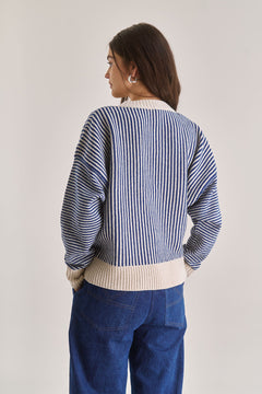 Zizi Stripe Trui Blauw