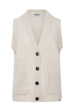 Satoshi Wool Vest Oat