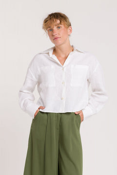 Quinn Button-up Shirt Optical White