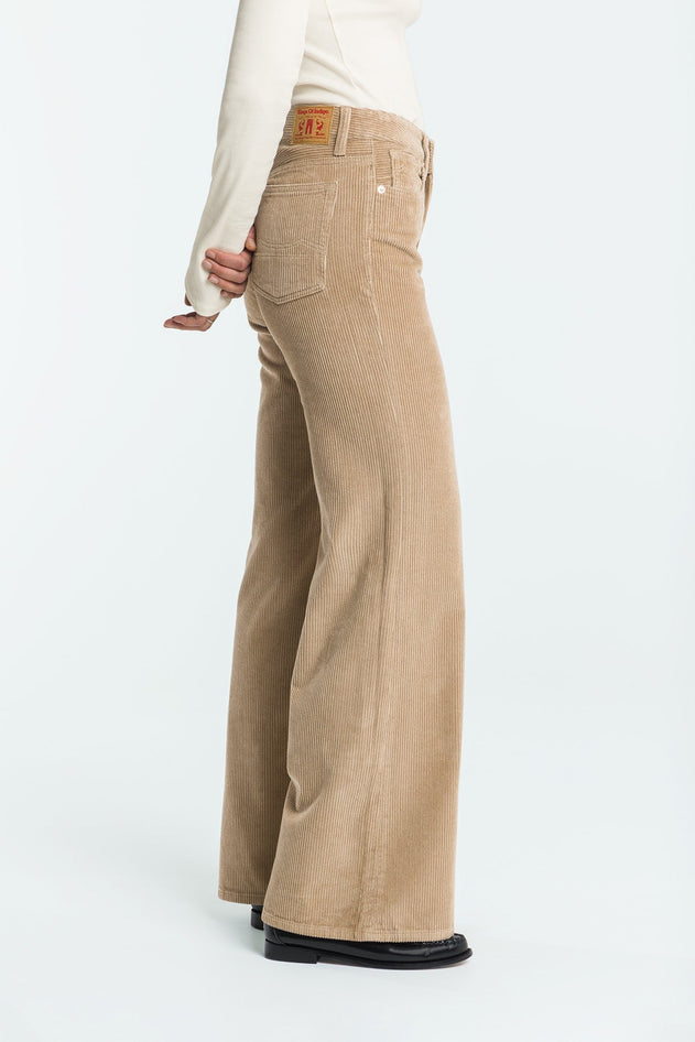 Jane Corduroy Trousers Silver Mink