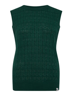 Mila Knitted Top Dark Green