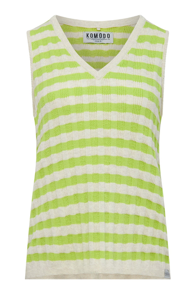 Mala Cotton Top Lime Green