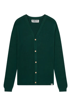 Lucas Cotton Cardigan Dark Green