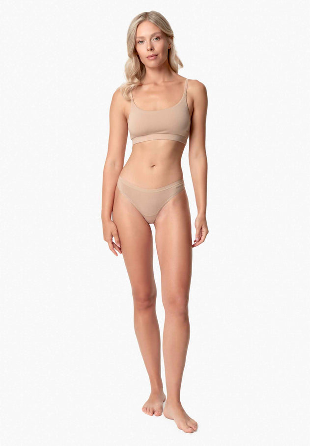 Kavinn Tanga Underpants 3-Pack Beige