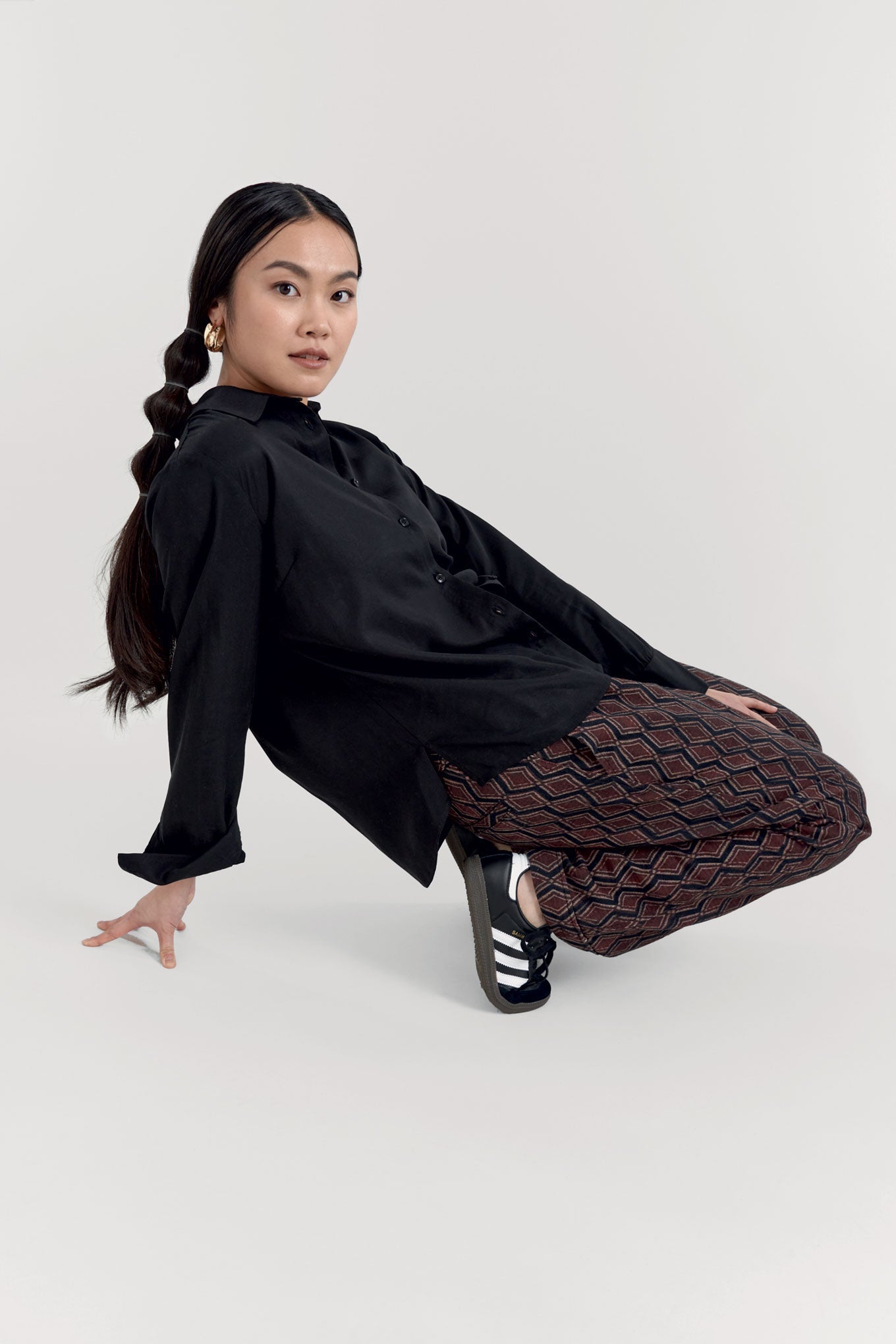 Kenji Tencel Shirt Black