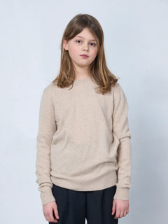 Kids' Cashmere Sweater Beige