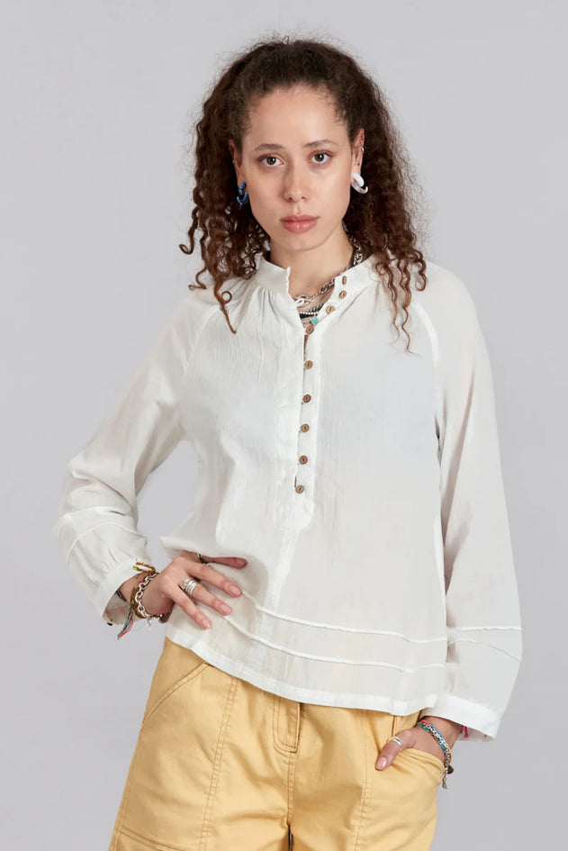 Novi Cotton Blouse White