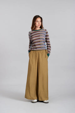 Marie Rayon Trousers Khaki