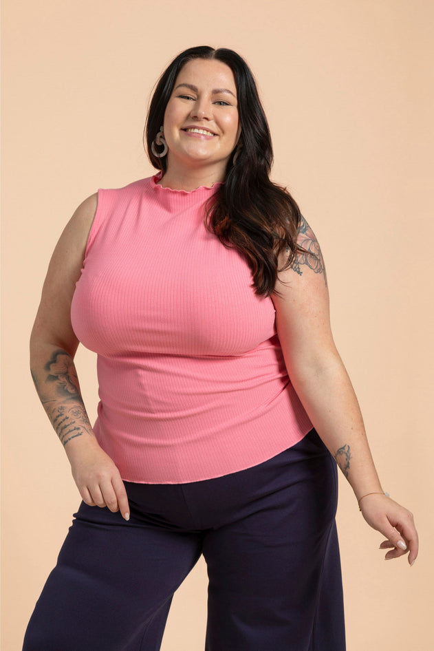 Rib Top Tulip Pink
