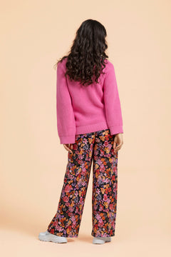 V-neck Jumper Pink