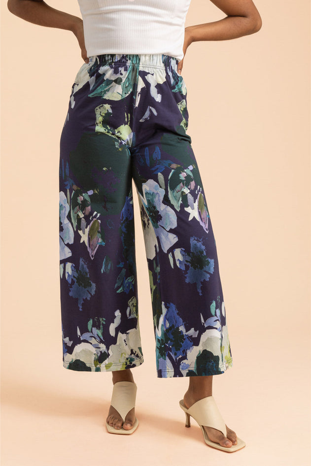 Soft Culottes Blue Anemone