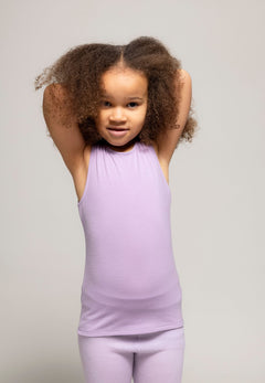 Kids' Aava Merino Top Purple