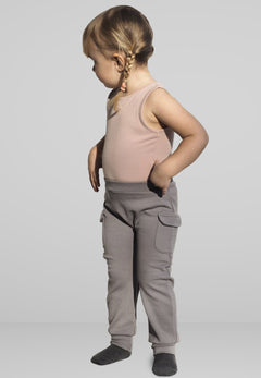 Kids' Merino Cargo Pants Grey