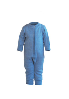 Kids' Merino Wool Jumpsuit Blueberry