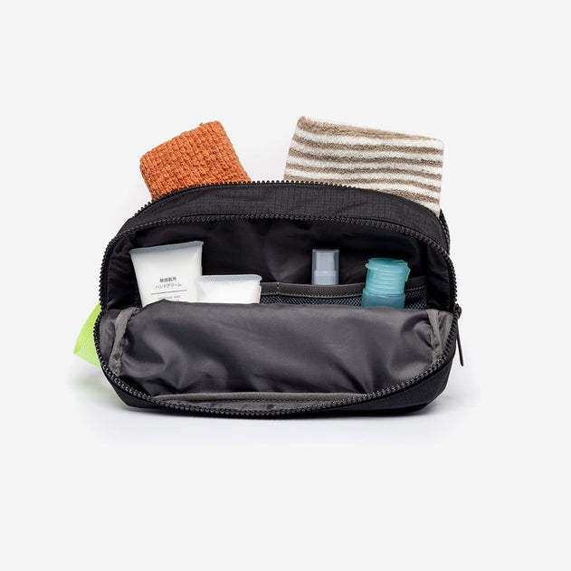 Kei Double Washbag Black Lime Vandra