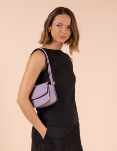 Kendalini Classic Leather Bag Lavender