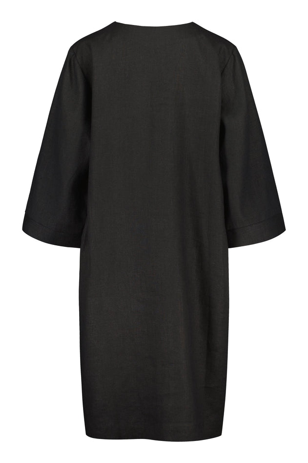 Korppoo Linen Dress Black