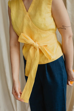 Smiltė Linen Top