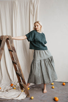 Vakarė Linen Skirt