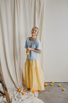 Vakarė Linen Skirt