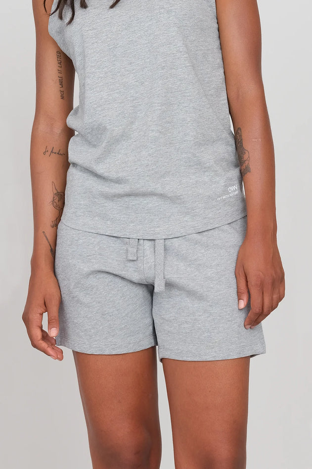 Women's Shorts Light Melange Grey