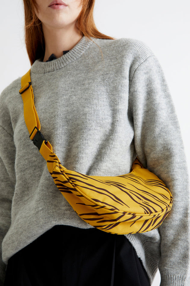 Lua Half Moon Bag Tiger Print