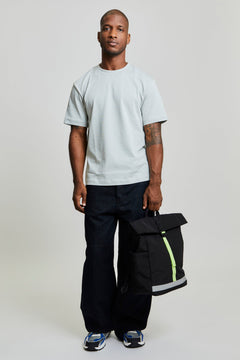 Lars Roll Backpack Black Lime Vandra