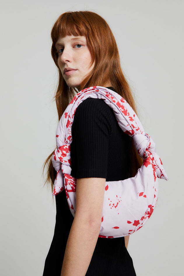 Biwa Puffy Micro Bag Floral Pink