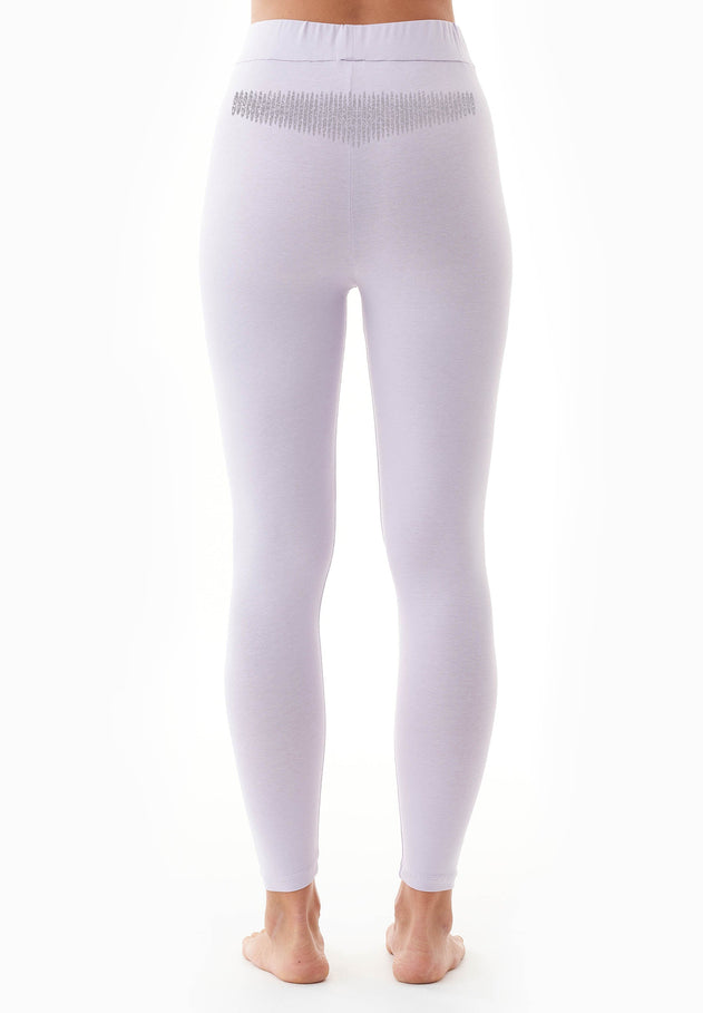 Leila Organic Cotton Leggings Soft Lilac