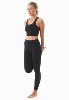 Lenna High Waist Organic Cotton Leggings Black