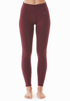 Lenna High Waist Organic Cotton Leggings Bordeaux