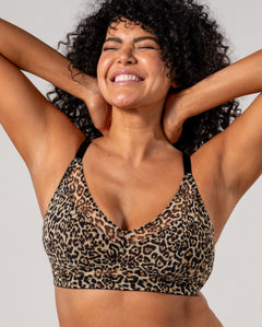 Mesh Support Bra Leopard