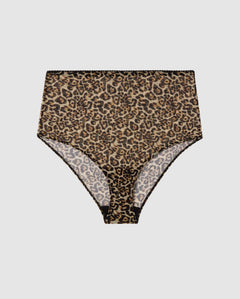 Mesh Highwaist Briefs Leopard