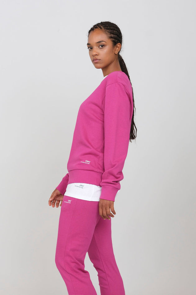 Women's Crewneck Sweatshirt Fuchsia