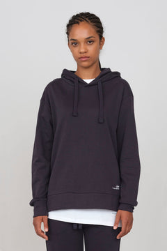 Hoodie With Side Slits Blue