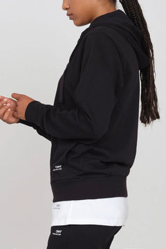 Women's Hoodie With A Zipper Black