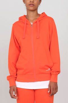 Women's Hoodie With A Zipper Tomato