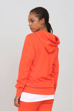 Women's Hoodie With A Zipper Tomato