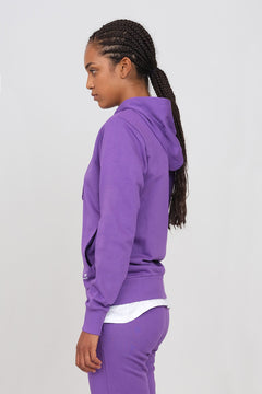 Women's Hoodie With A Zipper Violet