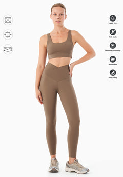 LIBBY High Waist Leggings Brown