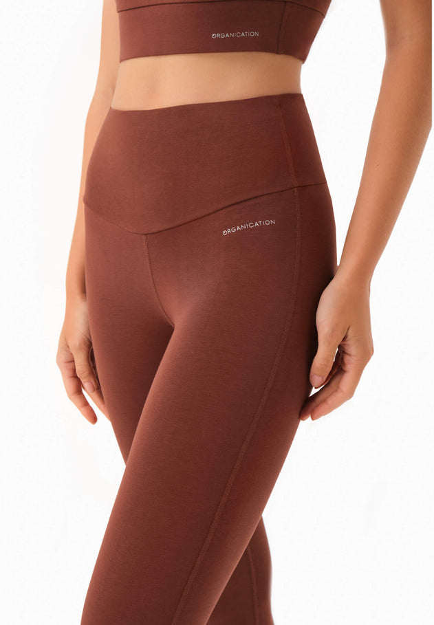 Lissa Capri Leggings Coffee Brown