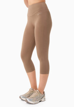 Lissa Capri Leggings Gravel Brown