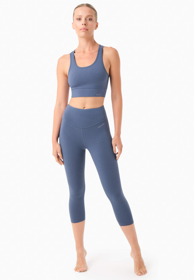 Lissa Capri Leggings Navy Blue