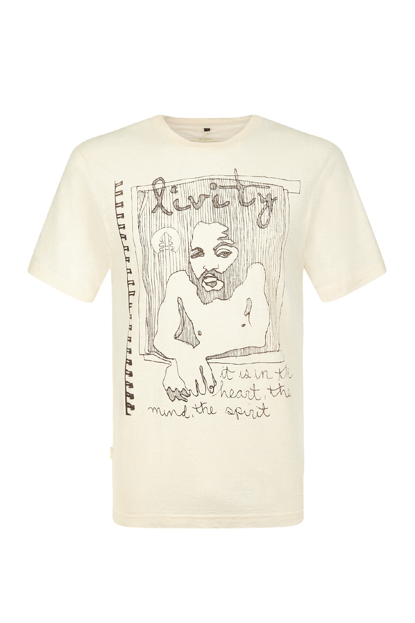 Spirit T-shirt Gebroken wit