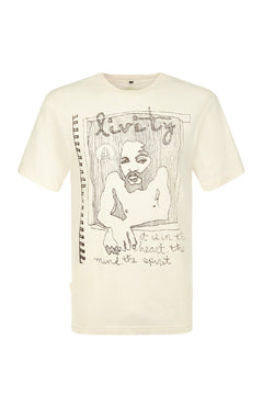 Spirit T-shirt Gebroken wit