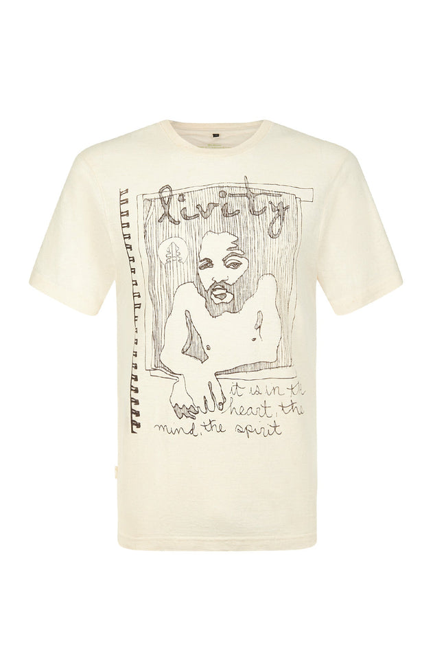 Spirit T-shirt Gebroken wit