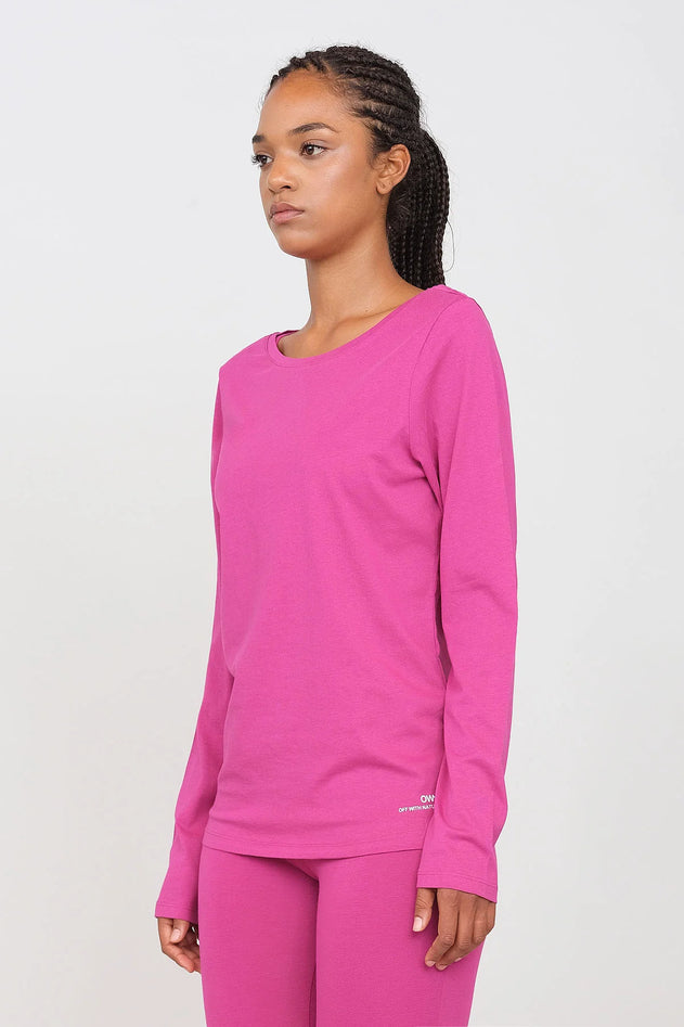 Women's Long Sleeve T-Shirt Fuchsia