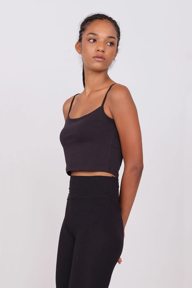 Sporty Crop Top Black