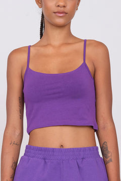 Sporty Crop Top Purple