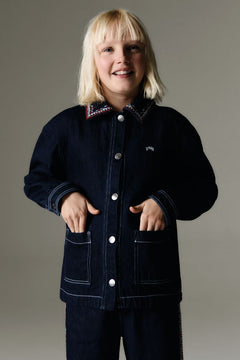 Kids' Sena Denim Overshirt Blue